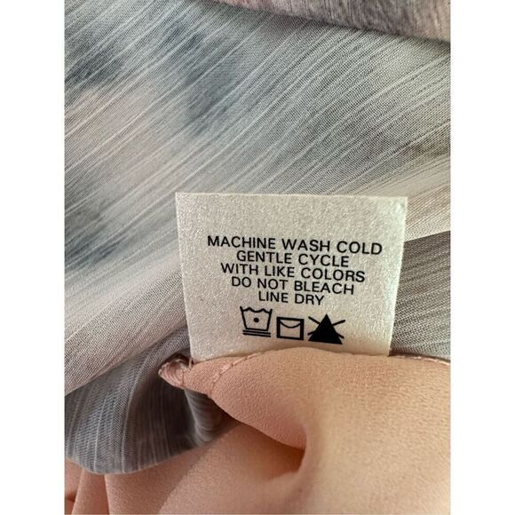 Revolve Krisa Los Angeles Abstract Watercolor Cold Shoulder Dress Size XS - Picture 6 of 6